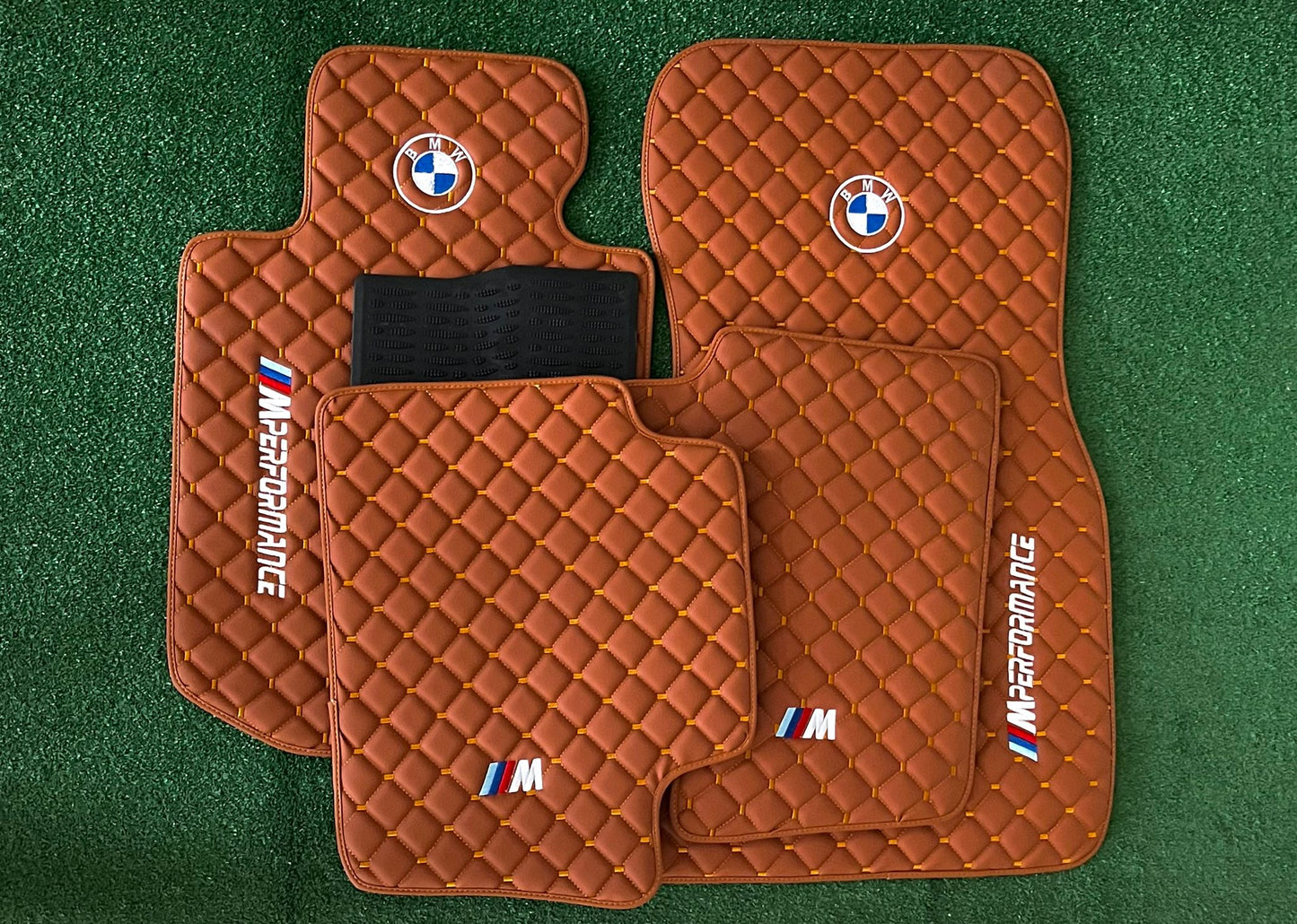 For All BMW M Model BMW M Performance Leather Floor Mat