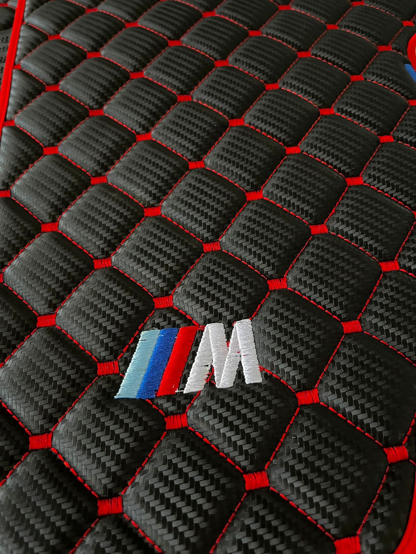 For All BMW M4 G82/G83 (2021-2025) 50. Years Model BMW M Series Leather Floor Mat