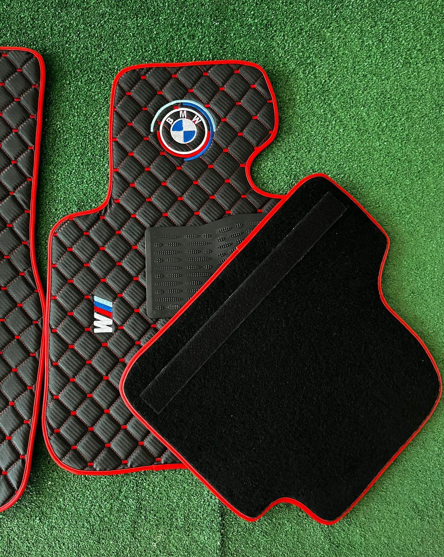 For All BMW M4 G82/G83 (2021-2025) 50. Years Model BMW M Series Leather Floor Mat