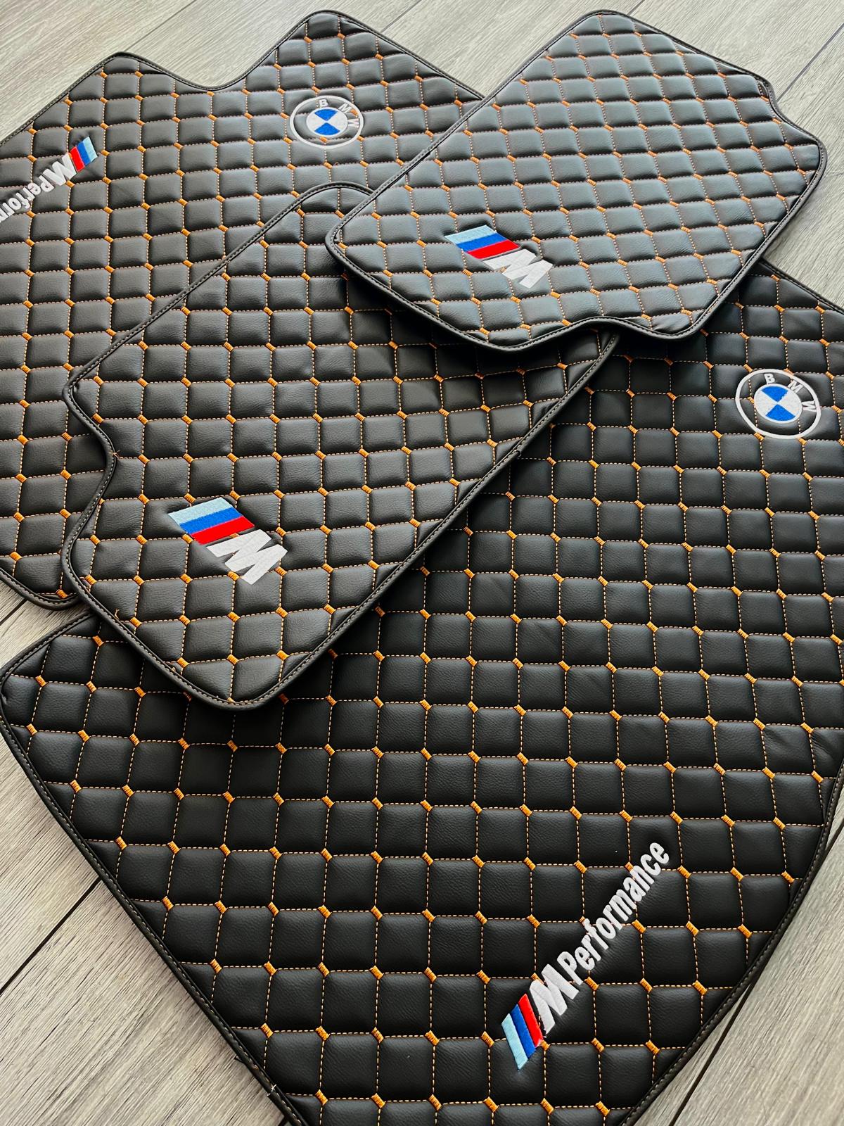 For All BMW M Model BMW M Performance Leather Floor Mat