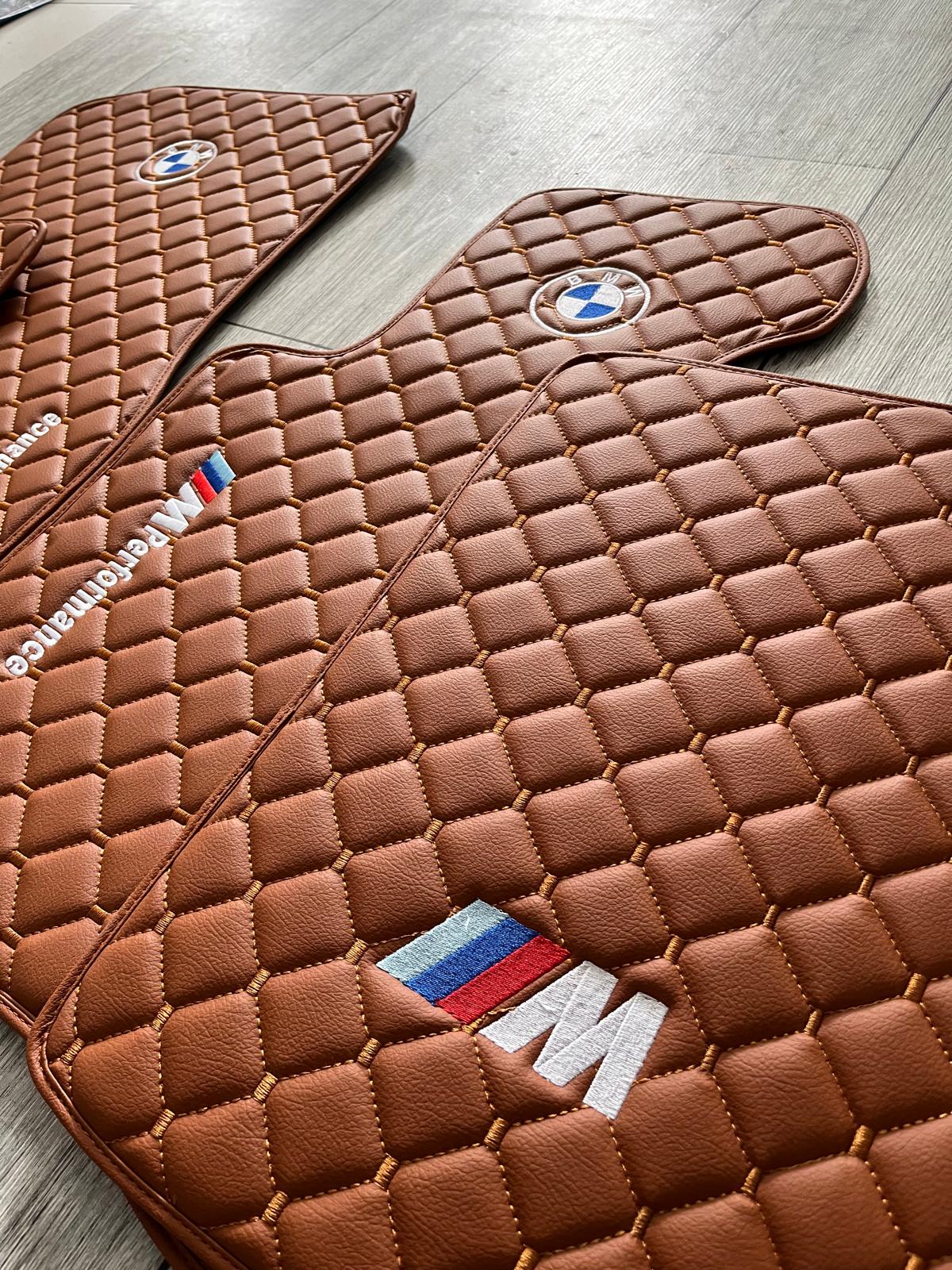 For All BMW M Model BMW M Performance Leather Floor Mat