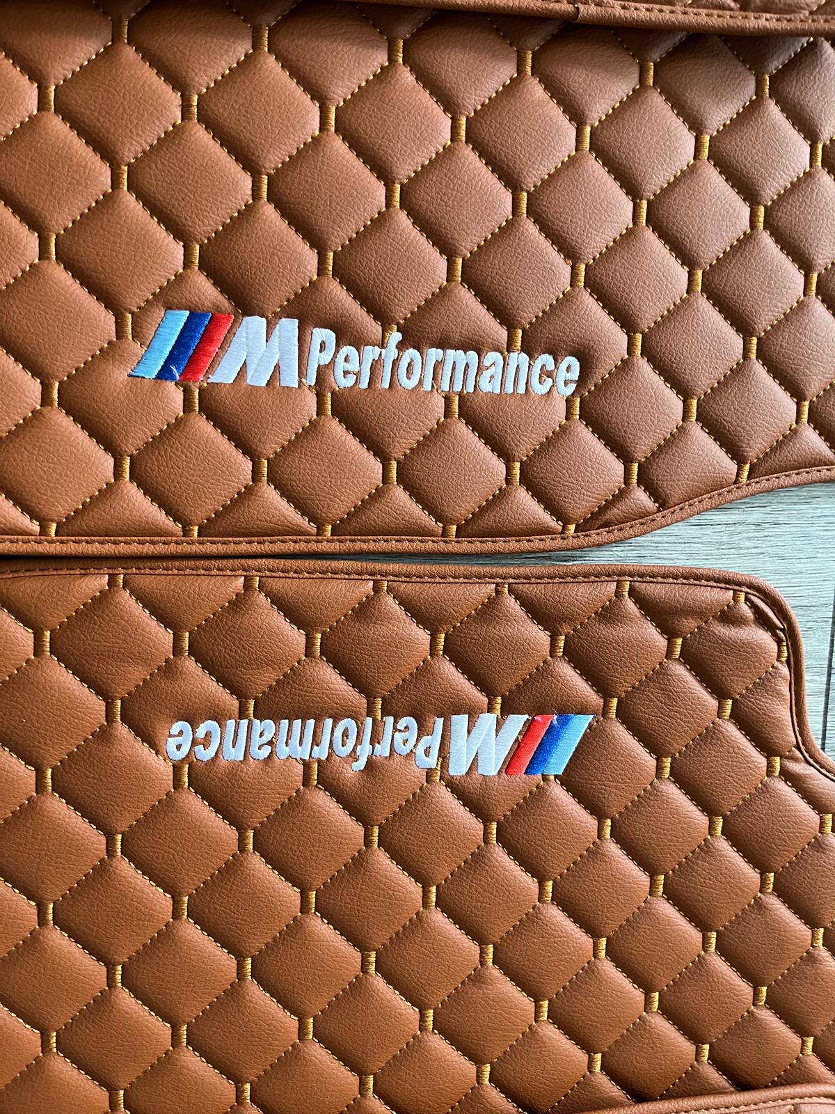 For All BMW M Model BMW M Performance Leather Floor Mat