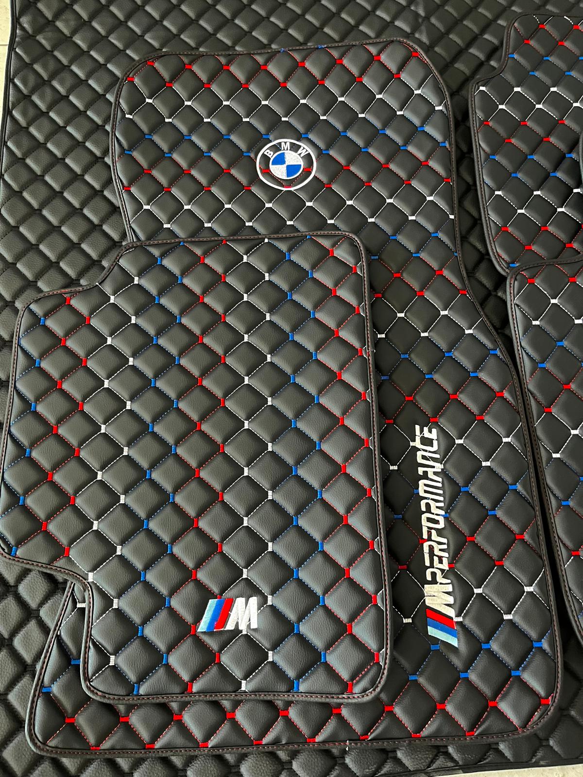 For All BMW M Model BMW M Performance Leather Floor Mat