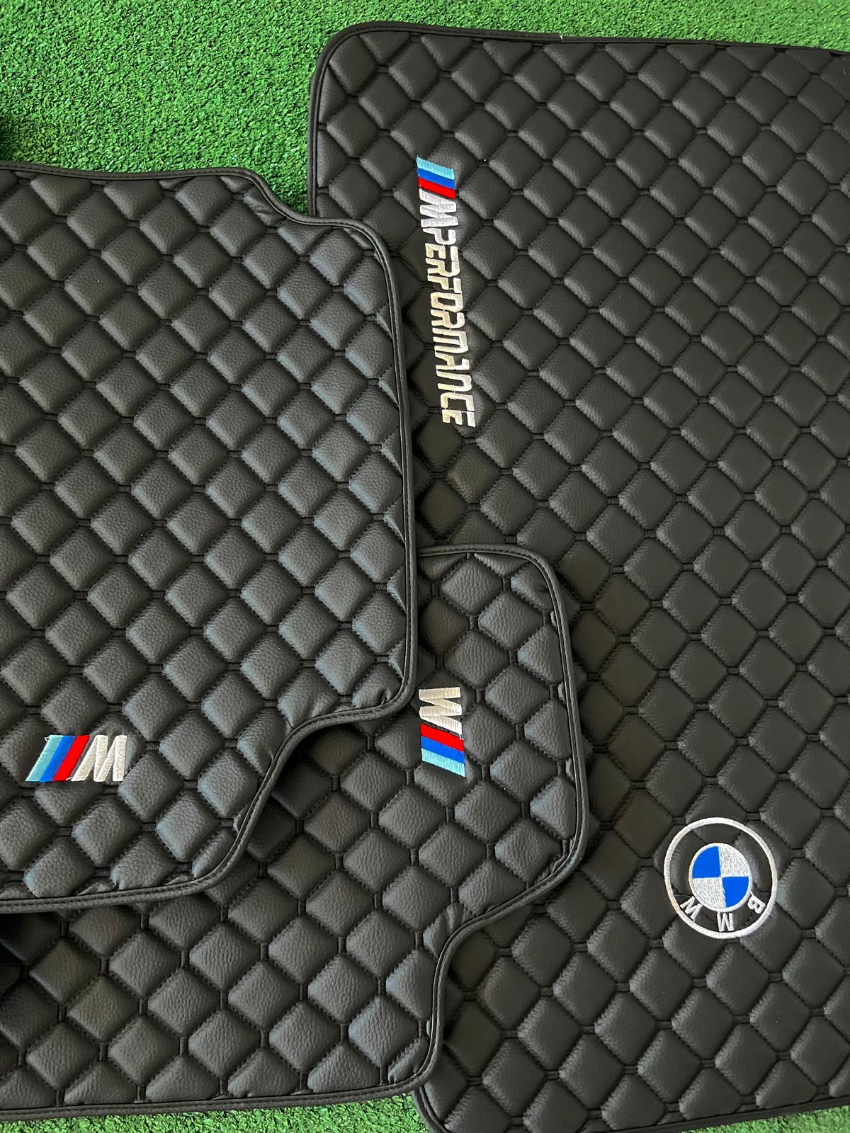 For All BMW M Model BMW M Performance Leather Floor Mat