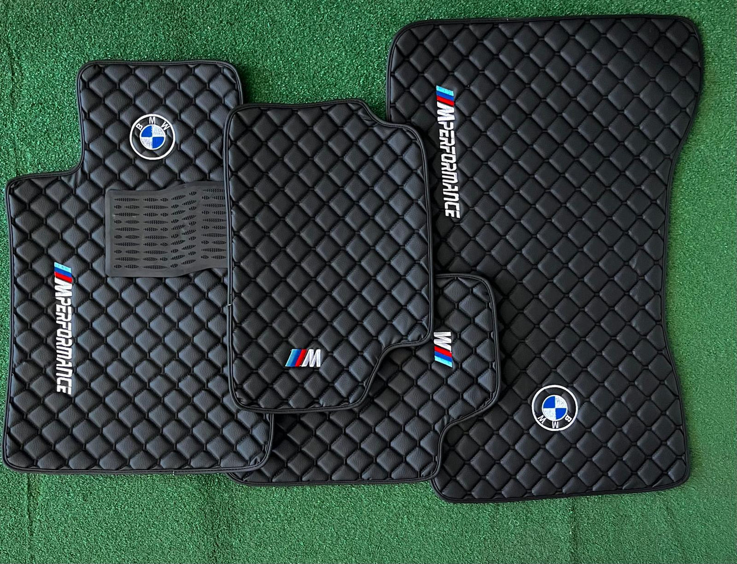 For All BMW M Model BMW M Performance Leather Floor Mat