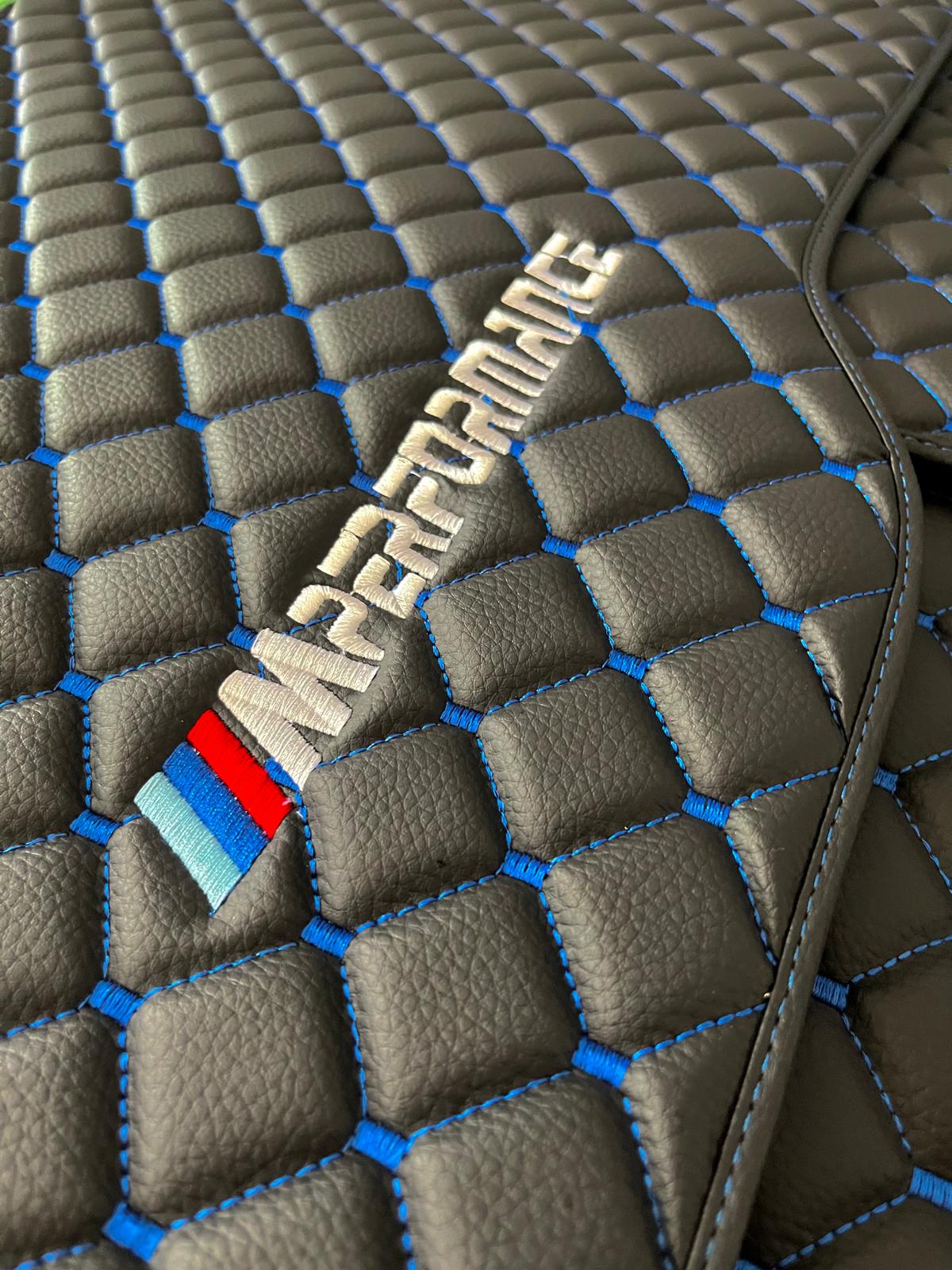 For All BMW M Model BMW M Performance Leather Floor Mat