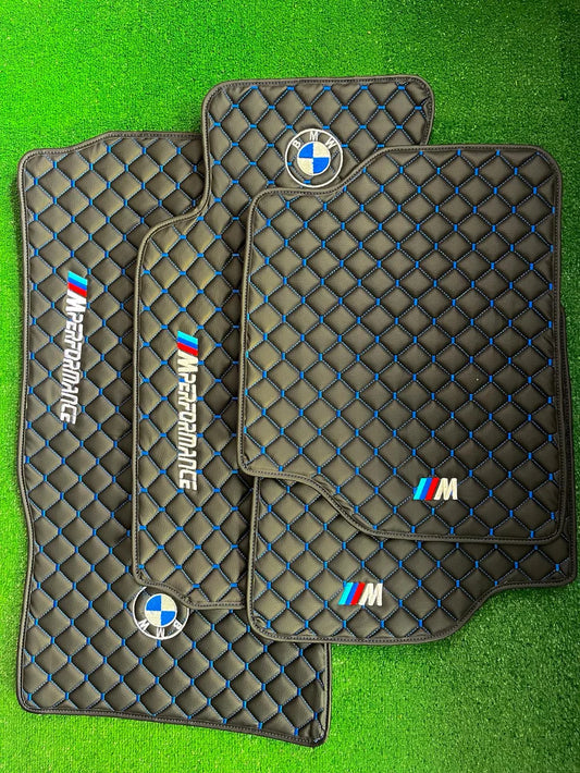 For All BMW M Model BMW M Performance Leather Floor Mat